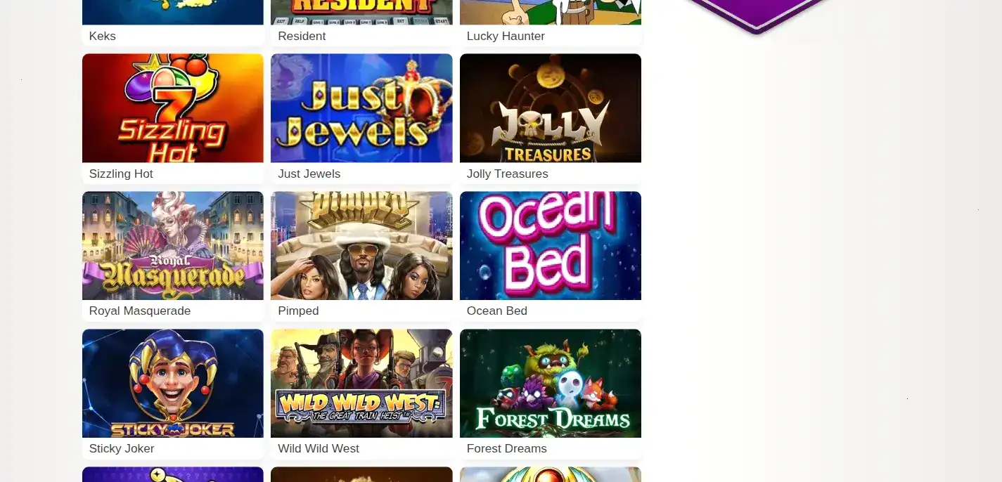 Мобильный интерфейс Sweet Casino на экране смартфона